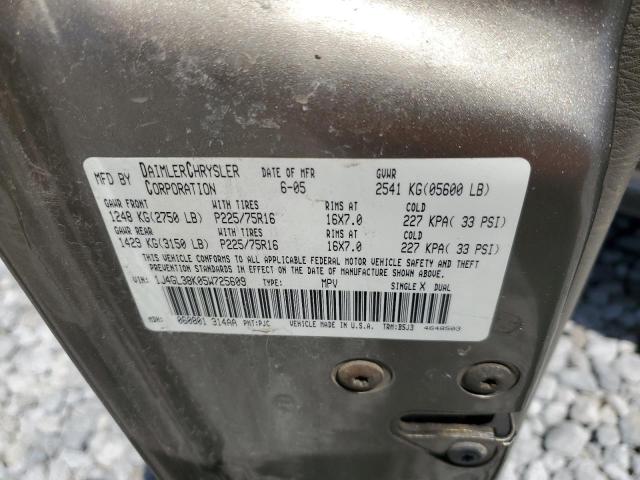 1J4GL38K05W725609 - 2005 JEEP LIBERTY RENEGADE 棕色 照片 14