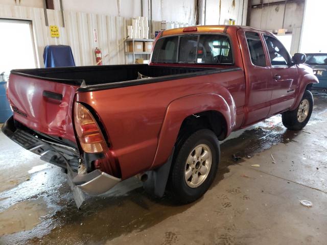 5TETU62N67Z424242 - 2007 TOYOTA TACOMA PRERUNNER ACCESS CAB BURGUNDY photo 3