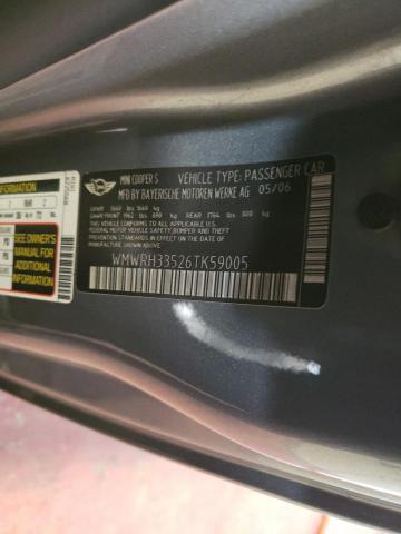 WMWRH33526TK59005 - 2006 MINI COOPER S 灰色 照片 12