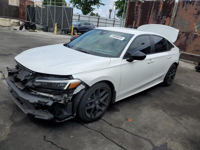 2HGFE2F52NH550590 - 2022 HONDA CIVIC SPORT WHITE photo 1
