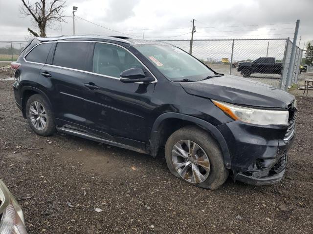 5TDJKRFH0ES043760 - 2014 TOYOTA HIGHLANDER XLE BLACK photo 4