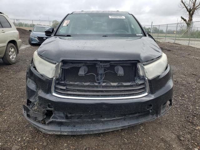 5TDJKRFH0ES043760 - 2014 TOYOTA HIGHLANDER XLE BLACK photo 5