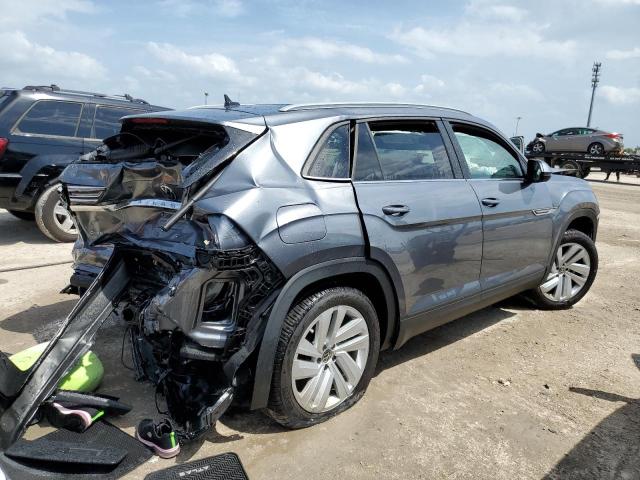 1V2JE2CA4NC204942 - 2022 VOLKSWAGEN ATLAS CROS SE ნაცრისფერი ფოტო 3