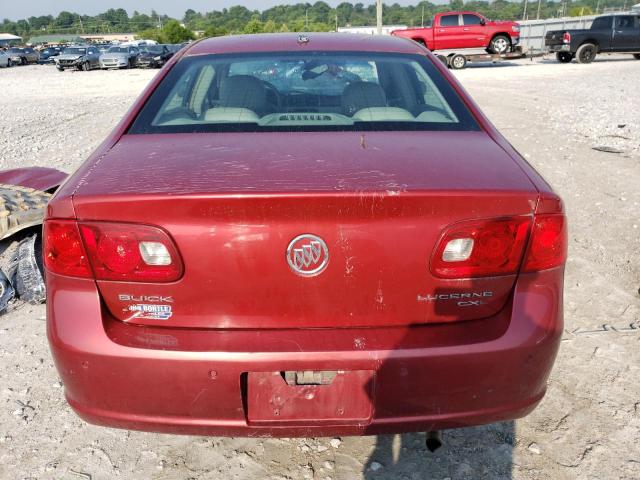 1G4HD57246U224901 - 2006 BUICK LUCERNE CXL RED photo 6