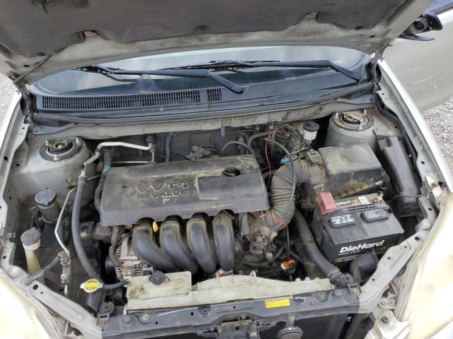 2T1KR32E44C170687 - 2004 TOYOTA COROLLA MA XR SILVER photo 12