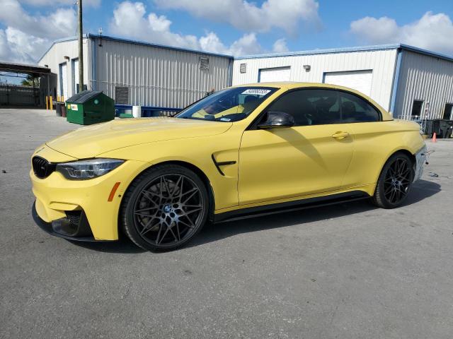 WBS4Z9C55JED30932 - 2018 BMW M4 YELLOW photo 1