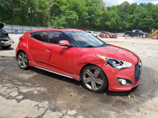 KMHTC6AE8DU102383 - 2013 HYUNDAI VELOSTER TURBO Qırmızı foto 4