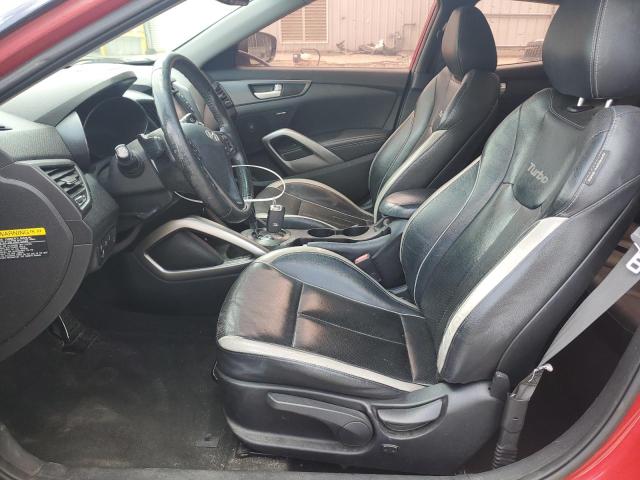 KMHTC6AE8DU102383 - 2013 HYUNDAI VELOSTER TURBO Qırmızı foto 7