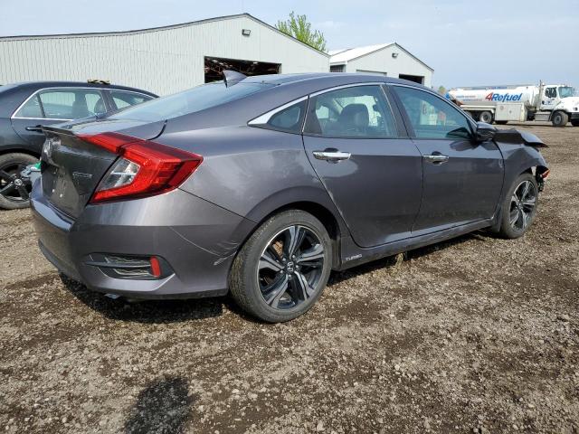 2HGFC1F90JH106444 - 2018 HONDA CIVIC TOURING GRAY photo 3