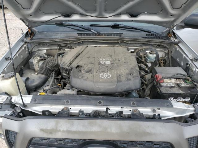 5TFJU4GN4BX003530 - 2011 TOYOTA TACOMA DOUBLE CAB PRERUNNER SILVER photo 11