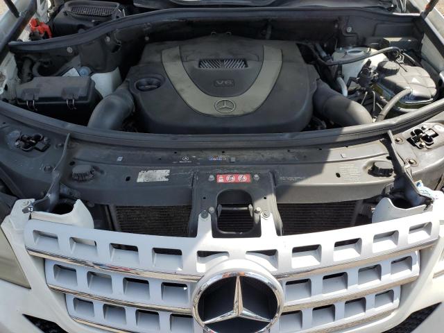4JGBB8GB3BA646649 - 2011 MERCEDES-BENZ ML 350 4MATIC WHITE photo 12