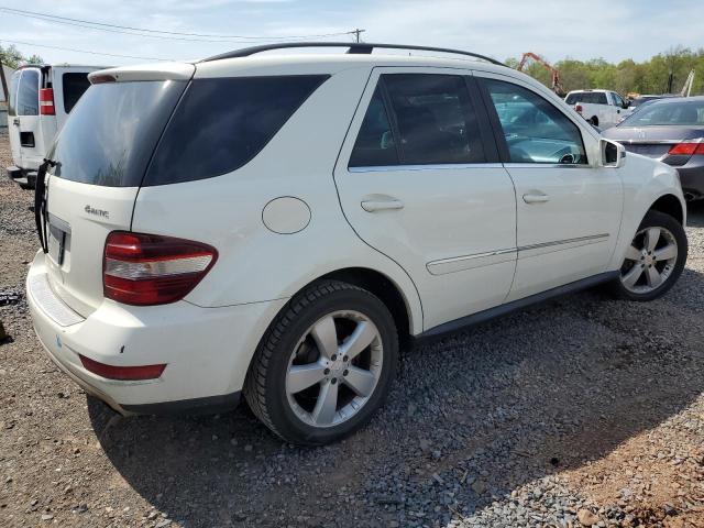 4JGBB8GB3BA646649 - 2011 MERCEDES-BENZ ML 350 4MATIC WHITE photo 3