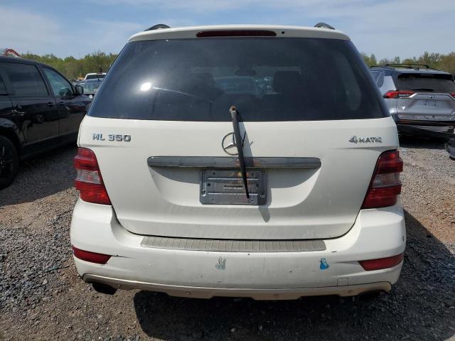 4JGBB8GB3BA646649 - 2011 MERCEDES-BENZ ML 350 4MATIC WHITE photo 6