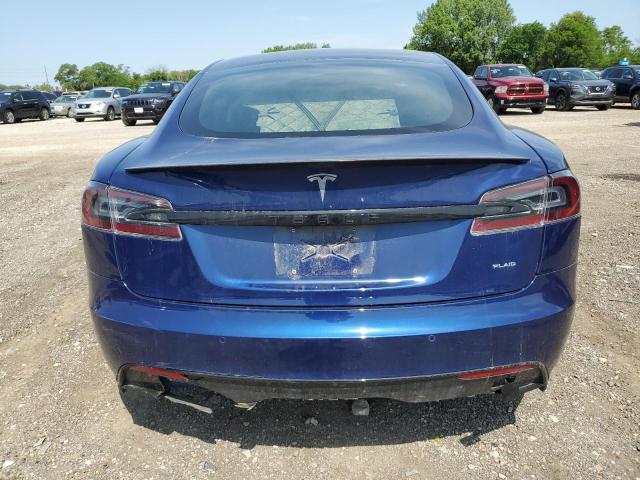 5YJSA1E69MF442405 - 2021 TESLA MODEL S BLUE photo 6