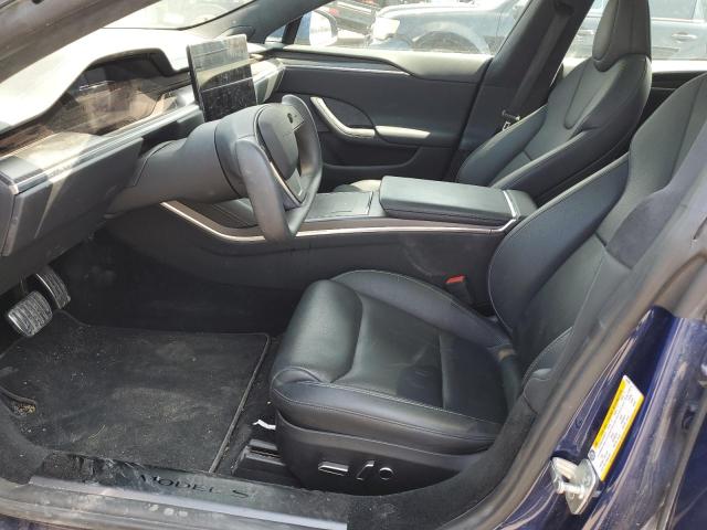 5YJSA1E69MF442405 - 2021 TESLA MODEL S ლურჯი ფოტო 7