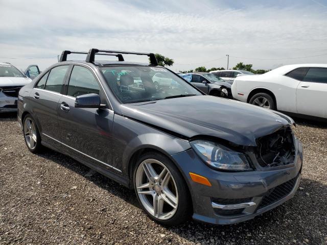 WDDGF8AB3DR275140 - 2013 MERCEDES-BENZ C 300 4MATIC GRAY photo 4