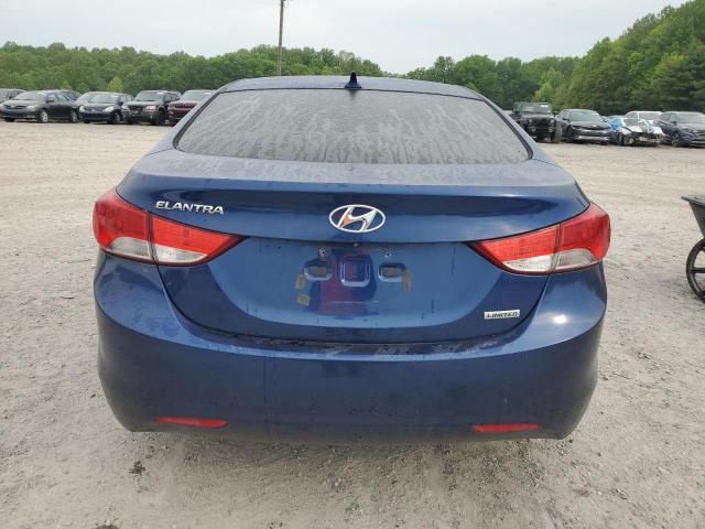 KMHDH4AE6DU737029 - 2013 HYUNDAI ELANTRA GLS BLUE photo 6