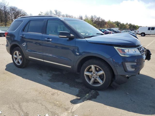 1FM5K8DH2HGD73960 - 2017 FORD EXPLORER XLT BLUE photo 4