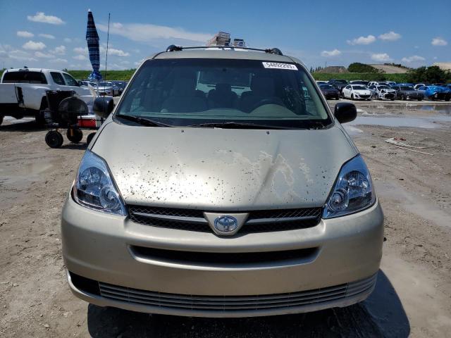 5TDZA23C75S333869 - 2005 TOYOTA SIENNA CE BEIGE photo 5