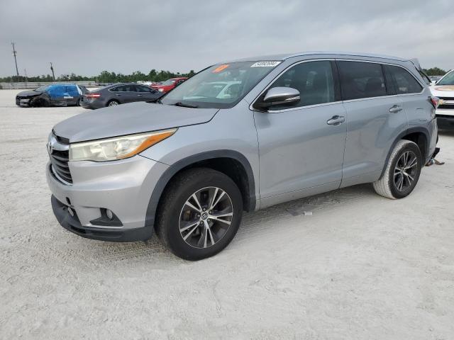 5TDKKRFH8GS501150 - 2016 TOYOTA HIGHLANDER XLE SILVER photo 1