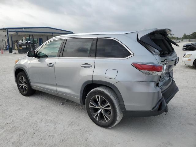 5TDKKRFH8GS501150 - 2016 TOYOTA HIGHLANDER XLE SILVER photo 2