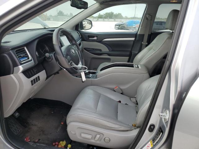 5TDKKRFH8GS501150 - 2016 TOYOTA HIGHLANDER XLE SILVER photo 7