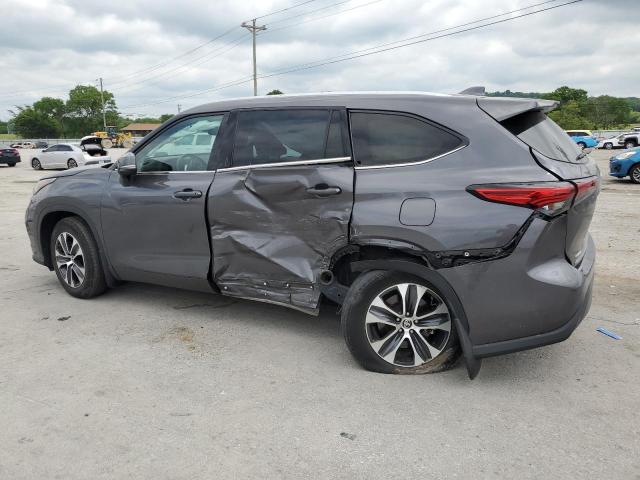 5TDGZRBH8NS193451 - 2022 TOYOTA HIGHLANDER XLE GRAY photo 2