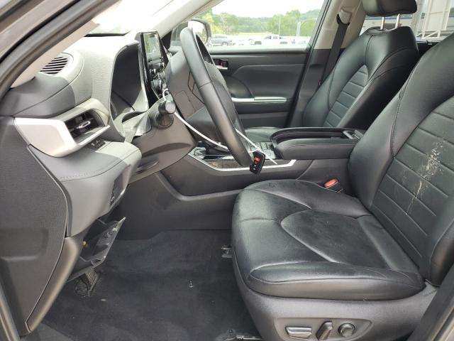 5TDGZRBH8NS193451 - 2022 TOYOTA HIGHLANDER XLE GRAY photo 7
