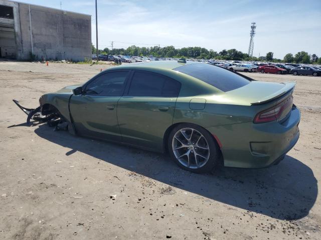 2C3CDXCT6KH527656 - 2019 DODGE CHARGER R/T GREEN photo 2