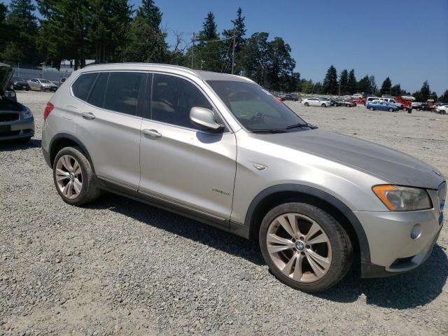 5UXWX7C51DL976264 - 2013 BMW X3 XDRIVE35I SILVER photo 4