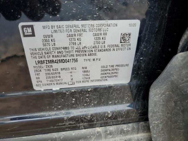 LRBFZMR42MD041756 - 2021 BUICK ENVISION PREFERRED Qara foto 12