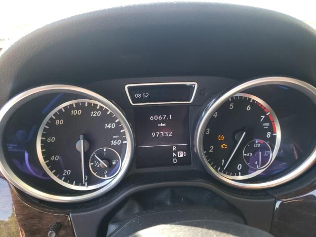 4JGDA5HB0CA008949 - 2012 MERCEDES-BENZ ML 350 4MATIC BLACK photo 8