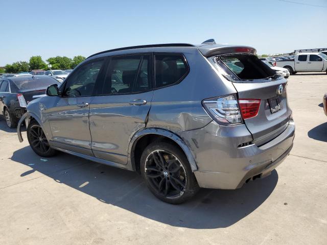 5UXWZ7C53H0T43878 - 2017 BMW X3 SDRIVE28I SILVER photo 2