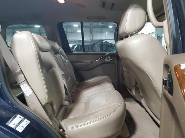 5N1AR18W56C600802 - 2006 NISSAN PATHFINDER LE BLUE photo 11