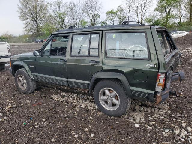 1J4FJ68S7TL215002 - 1996 JEEP CHEROKEE SPORT GREEN photo 2