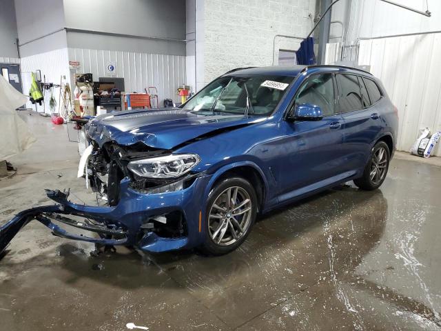 5UXTY9C09M9D87284 - 2021 BMW X3 XDRIVEM40I BLUE photo 1