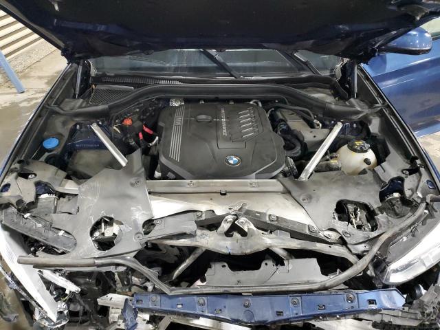5UXTY9C09M9D87284 - 2021 BMW X3 XDRIVEM40I BLUE photo 11