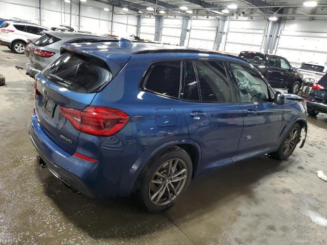 5UXTY9C09M9D87284 - 2021 BMW X3 XDRIVEM40I BLUE photo 3