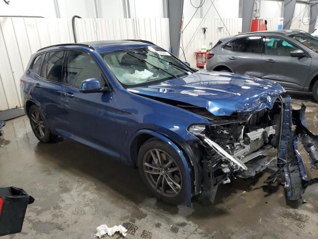 5UXTY9C09M9D87284 - 2021 BMW X3 XDRIVEM40I BLUE photo 4