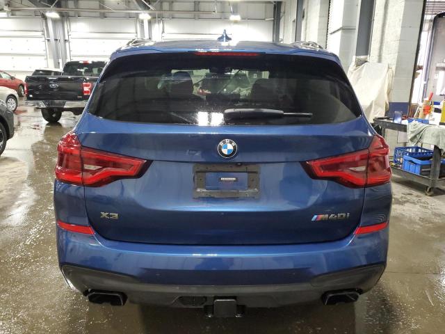 5UXTY9C09M9D87284 - 2021 BMW X3 XDRIVEM40I BLUE photo 6