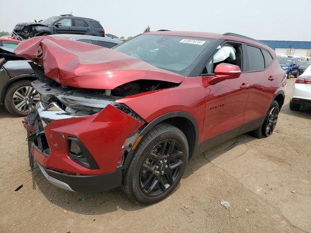 3GNKBCR43NS164635 - 2022 CHEVROLET BLAZER 2LT RED photo 1