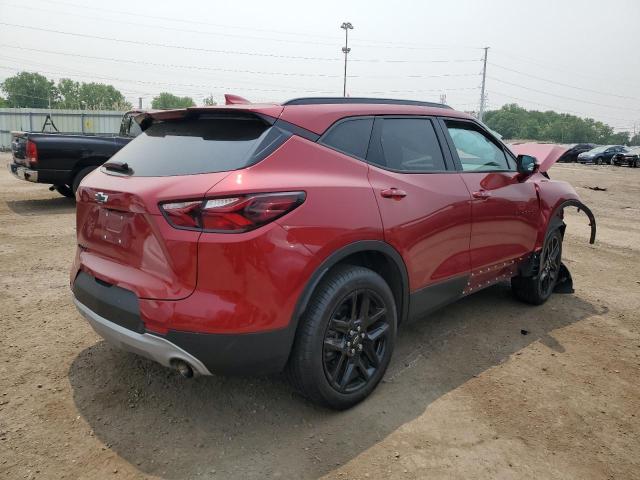 3GNKBCR43NS164635 - 2022 CHEVROLET BLAZER 2LT RED photo 3