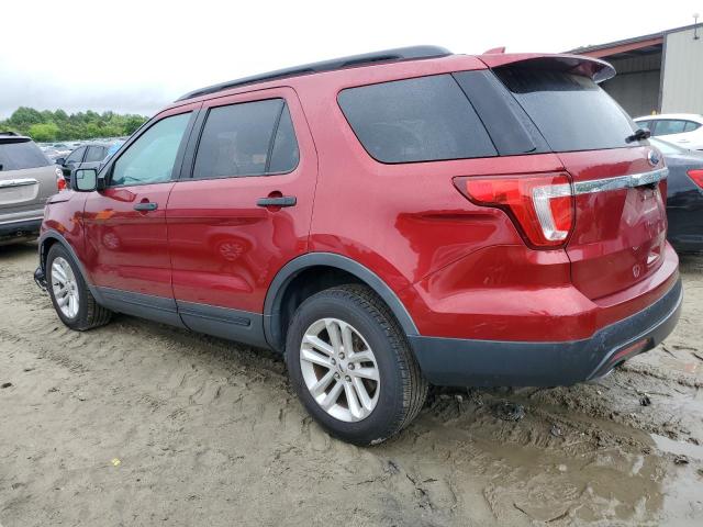 1FM5K7B8XHGB44049 - 2017 FORD EXPLORER RED photo 2