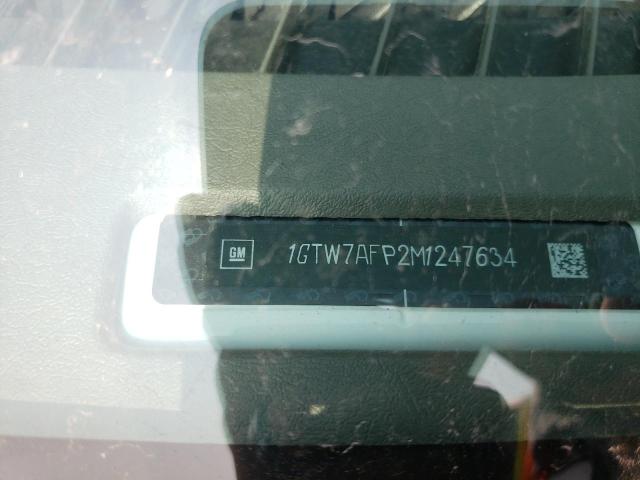 1GTW7AFP2M1247634 - 2021 GMC SAVANA G2500 WHITE photo 12