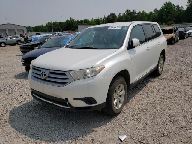 5TDZA3EH2CS024984 - 2012 TOYOTA HIGHLANDER BASE WHITE photo 1