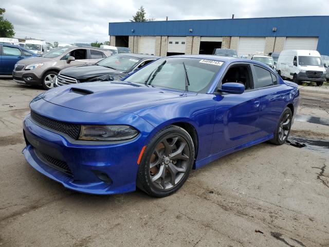 2C3CDXHG9KH692726 - 2019 DODGE CHARGER GT BLUE photo 1