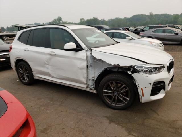 5UXTY5C02M9F86105 - 2021 BMW X3 XDRIVE30I WHITE photo 4