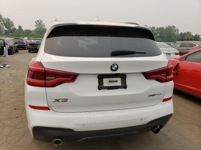 5UXTY5C02M9F86105 - 2021 BMW X3 XDRIVE30I WHITE photo 6