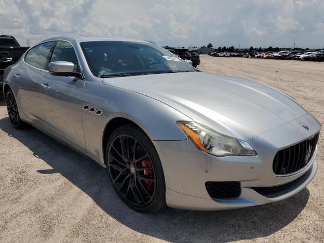 ZAM56RRAXE1078612 - 2014 MASERATI QUATTROPOR S SILVER photo 4