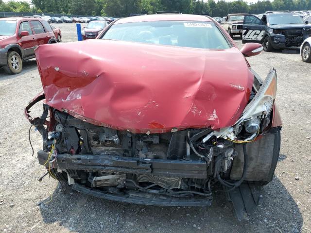 KMHEC4A42CA043495 - 2012 HYUNDAI SONATA HYBRID RED photo 5